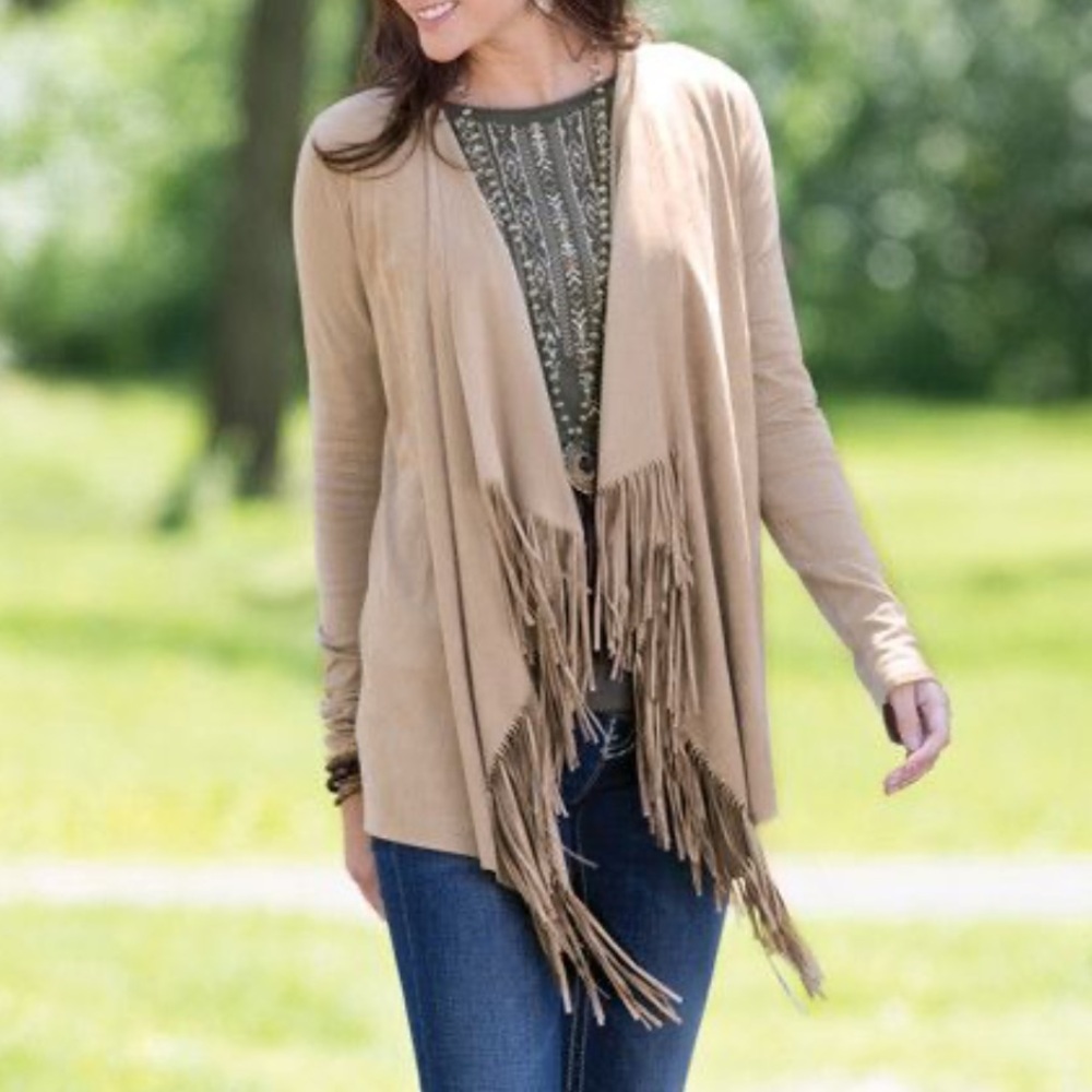 INC International Concepts - Fringe Cardigan